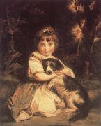 Sir Joshua Reynolds Miss Bowles china oil painting artist